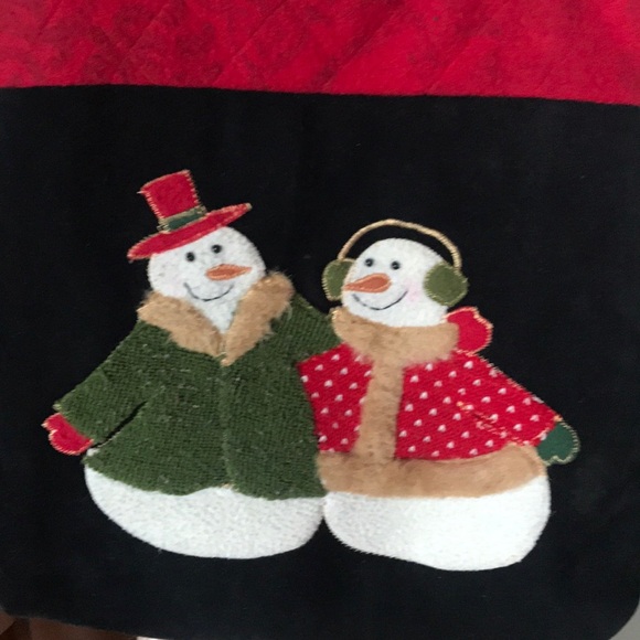 Rare Vintage Snowman Velvet Shoulder Bag - Picture 10 of 10